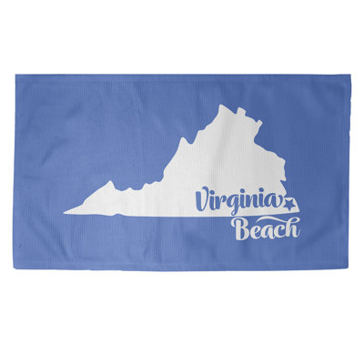 Tapis de la surface bleu virginie beach