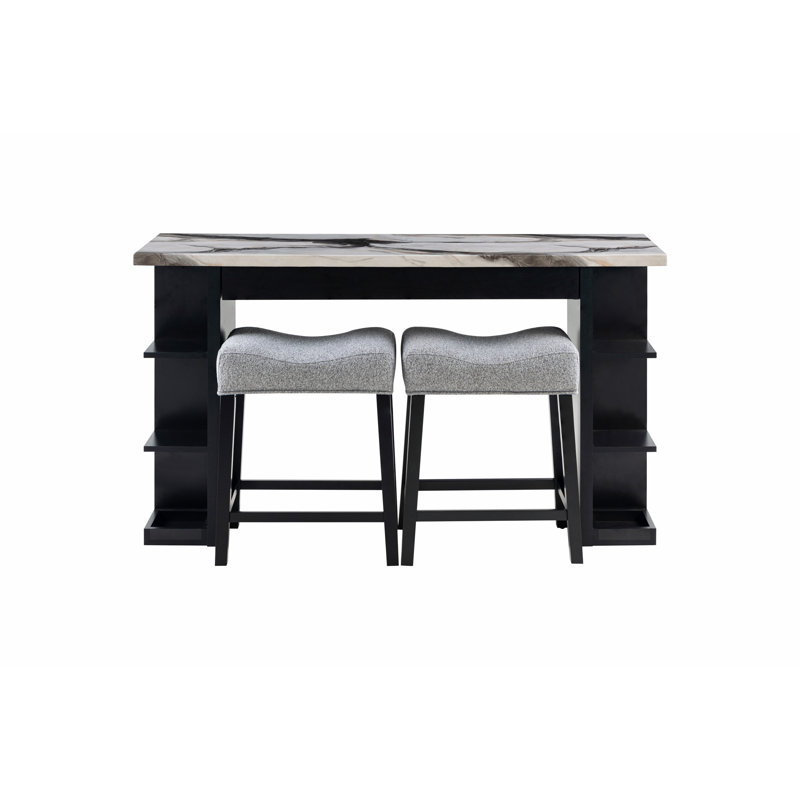 Console polyvalente avec plusieurs tablettes latérales pour un rangement et une présentation améliorés dans tout espace de vie