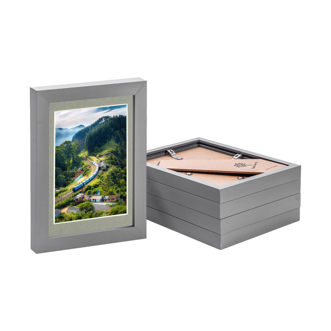 Photo Frames with 4" x 6" Mount - 8" x 10" - Black/Grey