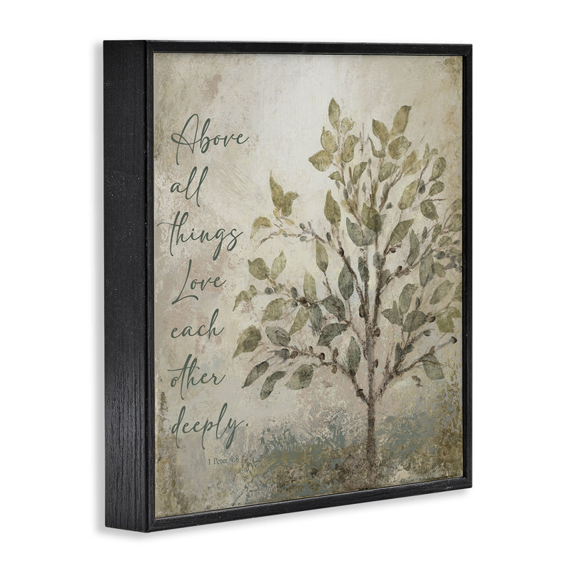 Giclée rustique, amour l'un pour l'autre, par John Spaeth, Giclée encadrée noir minuit, H 12 po x l 12 po