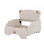 Canapé-lit simple tapissier extensible de taille XL, tête de lit en forme d'ours