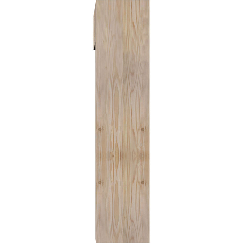 Thorton Block Bracket with Offset Brace, 7 1/2"W Douglas Fir (Smooth), 34 x 26