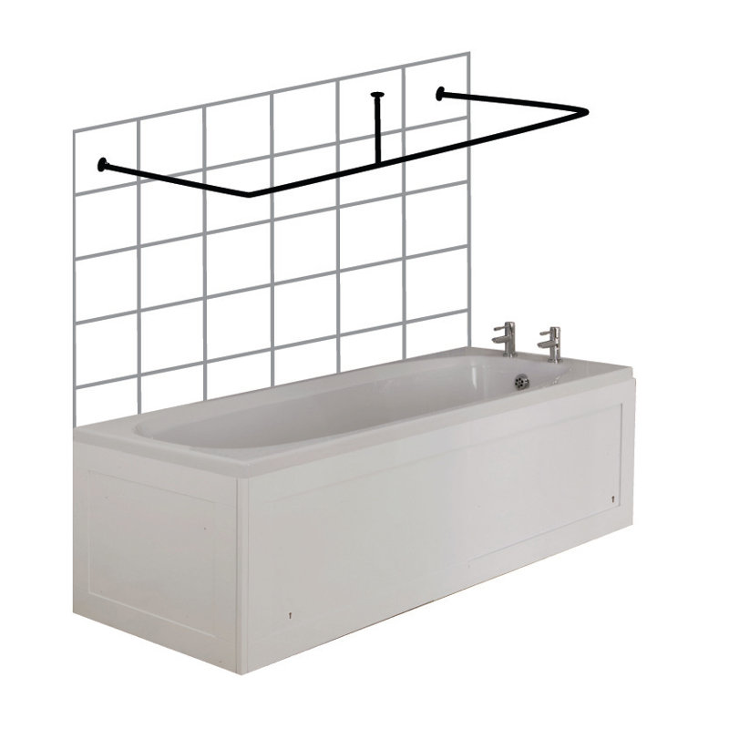 Premier 200cm Fixed Shower Curtain Pole