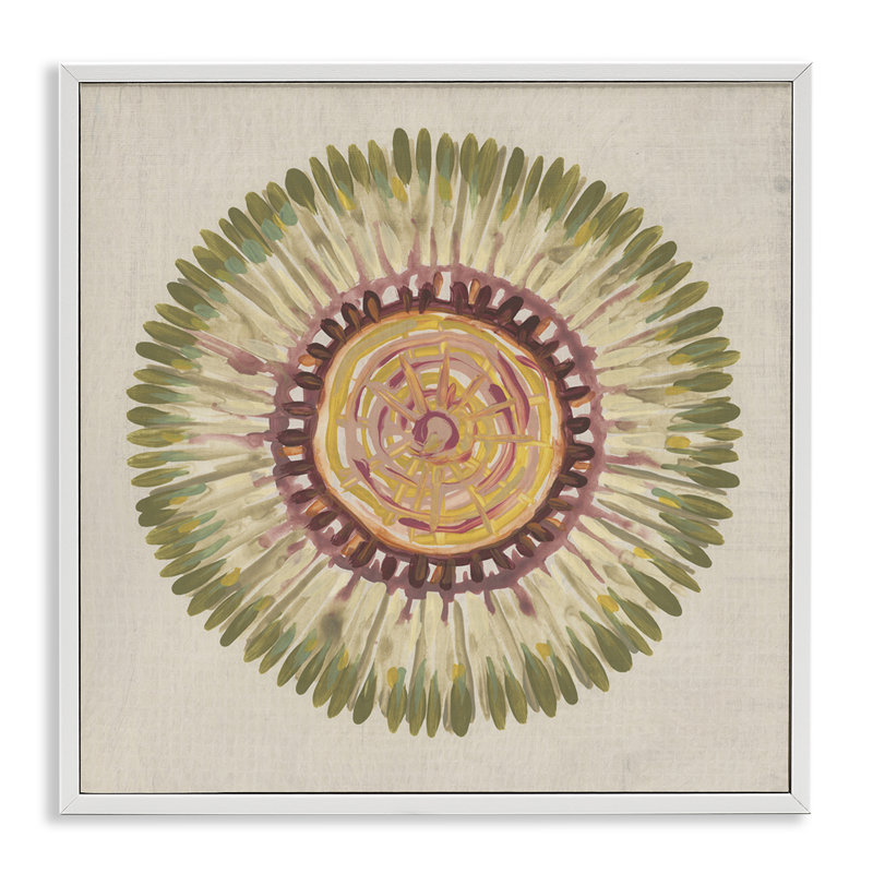 Radial Aura Mandala, art de la giclée encadrée, design par June Erica Vess, H 24 po x l 24 po
