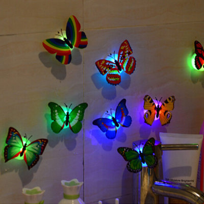 10 Pcs Wall Stickers LED Lights Wall Stickers House Decoration