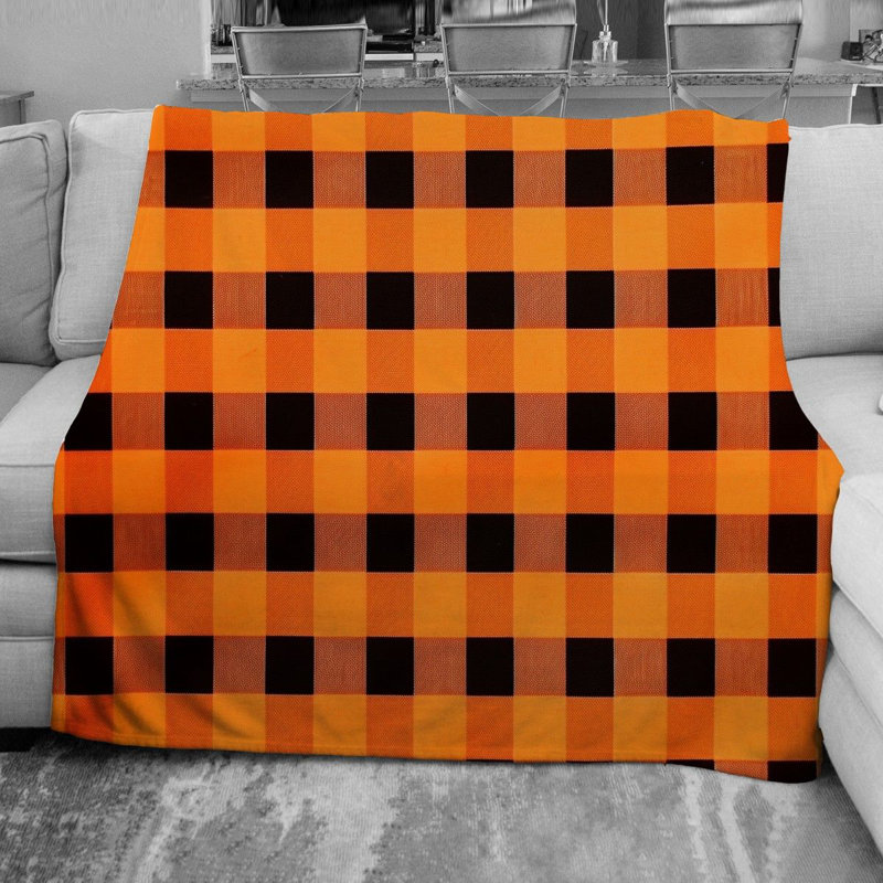 Machine Printed Throw Blanket