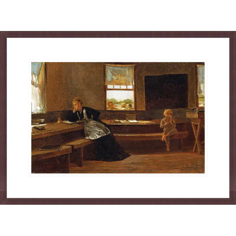 «The Noon Recess» par Winslow Homer, impression giclée sur cadre, H 16,01 po x l 21,75 po