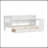 Wooden L-Shape Daybed With Seven Storage Cabinets And Two Storage Drawers, Multi-Functional Bed With Study Desk And Built-In Bookshelf-1397530392-1397530399