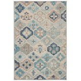 Pali Blue Machine Washable Rug