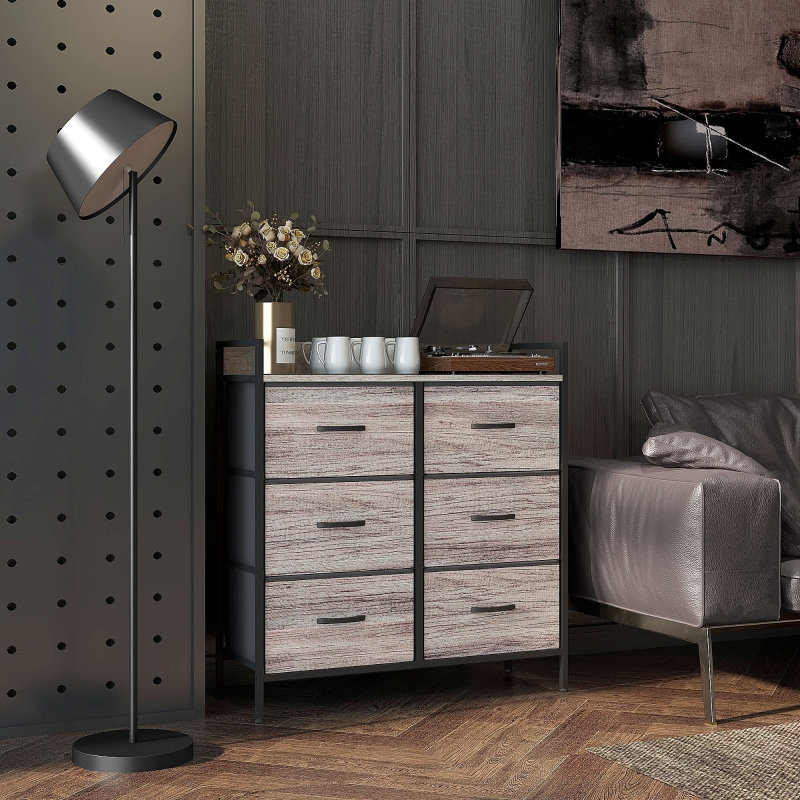 79 cm W Chest of 6 Drawers