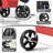 Foldable Pet Stroller, 3 Wheels Folding Carrier Jogger Stroller for Dogs Cats with Canopy and DIY Stickers-101628883