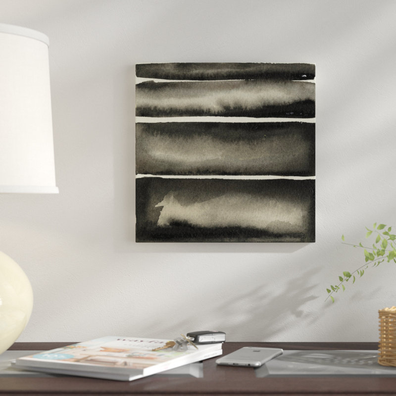 « divergent iii », reproduction d’impression sur toile, H 18 po x l 18 po x P 1,5 po, Toile encadrée noire, Pas de tapis