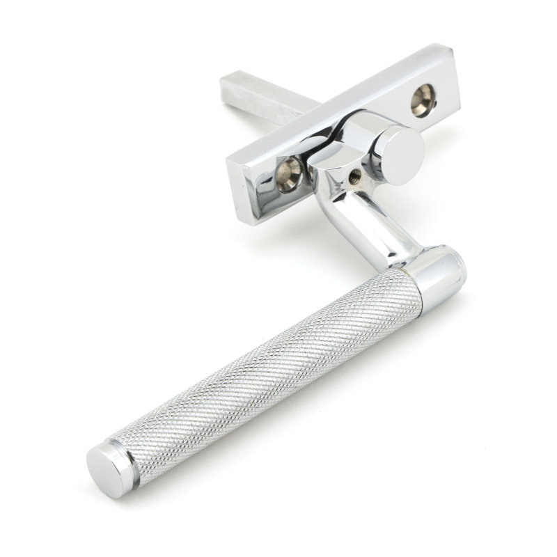 Aged Brass Brompton Espag, Polished Chrome, Right