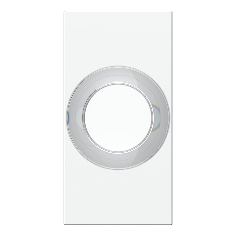 Crystal Knob 2.1875 Diameter Round, Polished Chrome