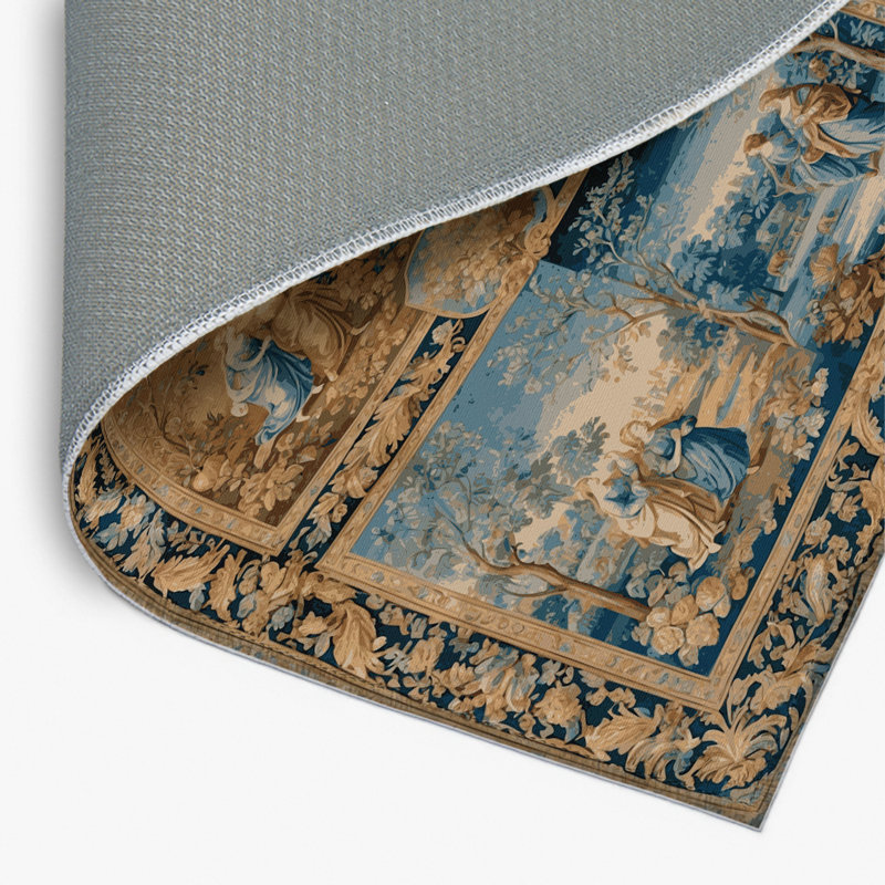 Tapis d'intérieur et d'extérieur brun français, Rectangulaire 2 pi x 3 pi