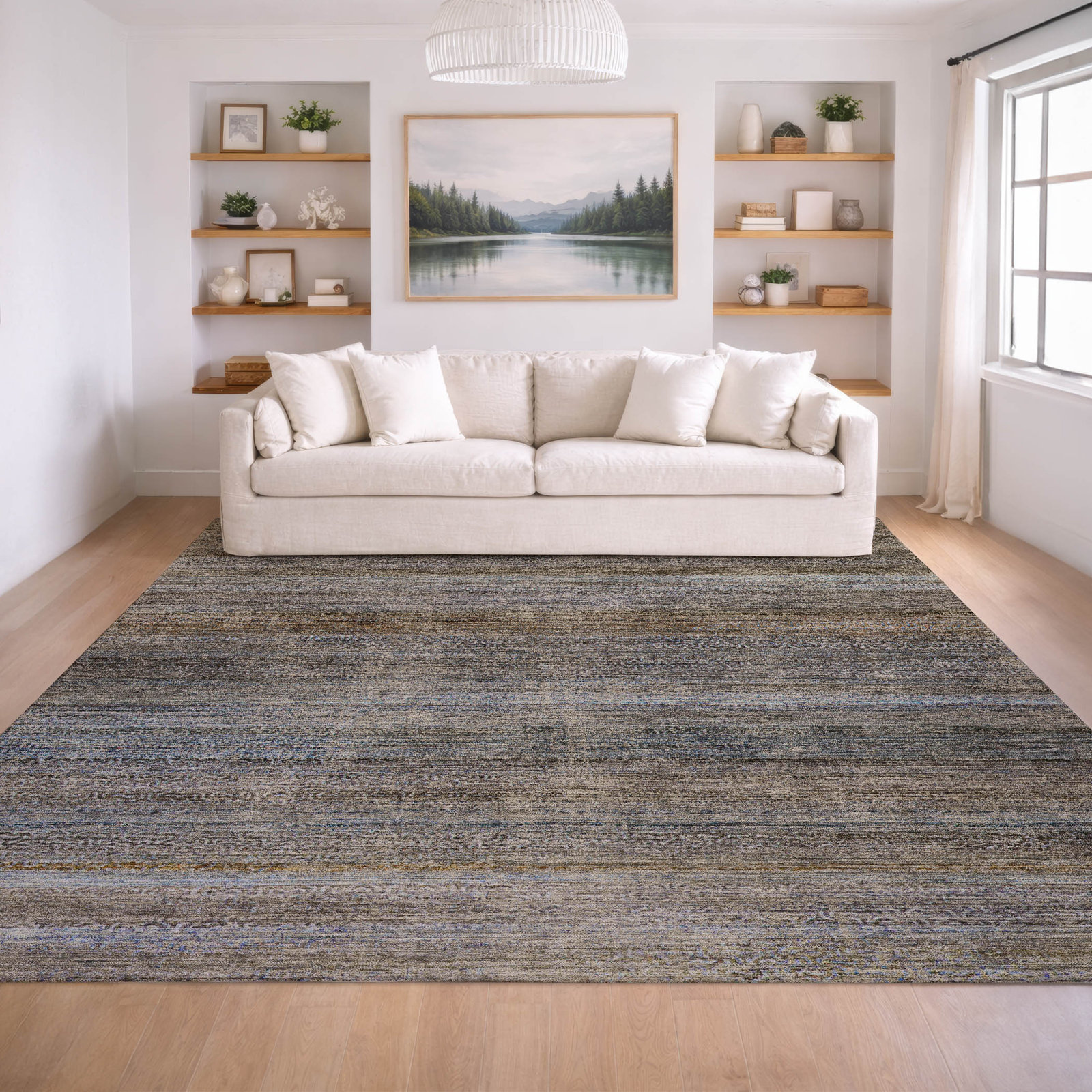 Rug, Blue, 8' x 10'