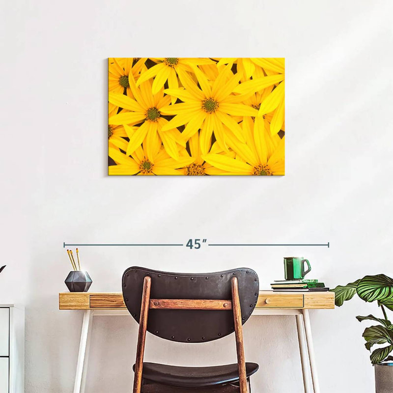 Fleurs jaune vif Harnek, H 20 po x l 30 po