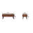 Alekzandra Genuine Leather Upholstered Bench
