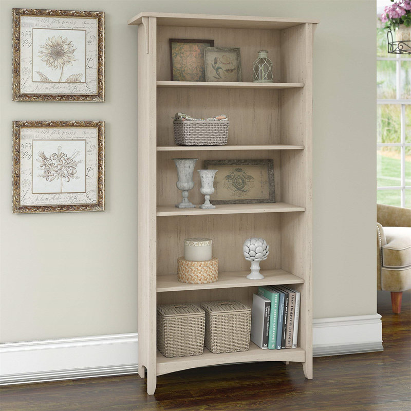 Yaro Bookcase, 62.95" H x 31.73" W x 12.17" D, Oak
