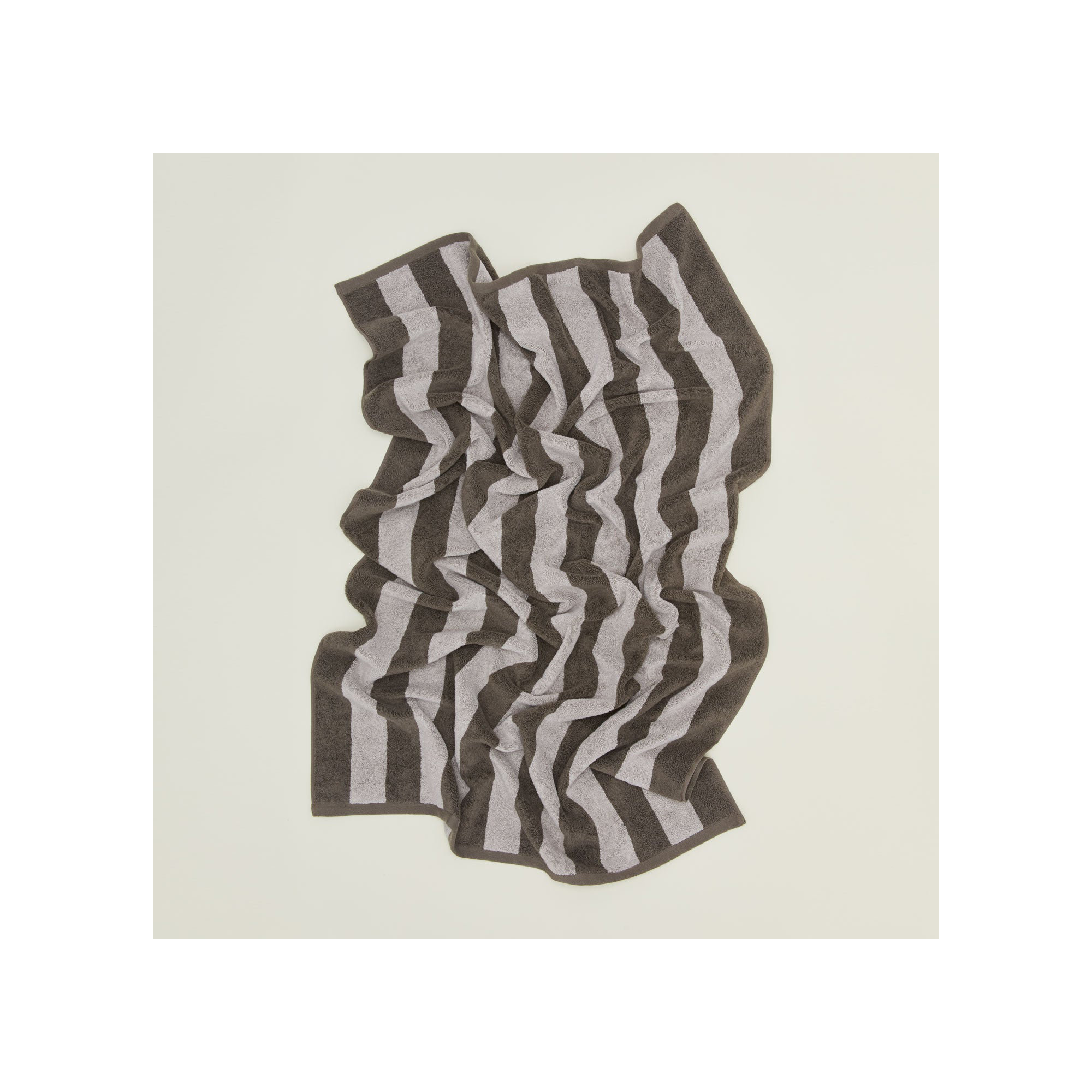 Simple Striped 100% Cotton, Light Gray/Dark Gray, Bath Sheet - 1 Pack