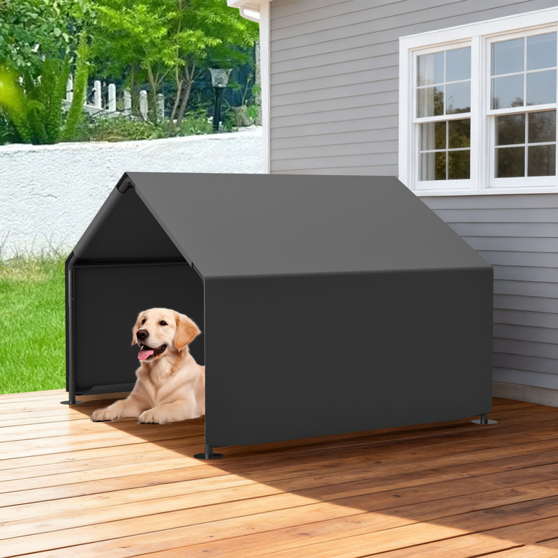 Water Resistant Portable Pet Awning, Gray