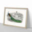 Admiring a Peacock - Picture Frame Painting Print-55683058-55683060