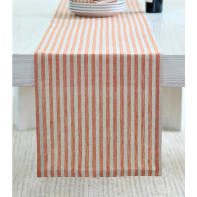 Amalfi Stripe - 100% Pure Linen Table Runner