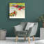 Art mural sur toile tendue - "CONVERSATION I" de Jan Conradne pour décoration de salon, de chambre à coucher ou de bureau - 35 x 35
