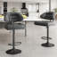 Bar Stool Set Of 2, Modern Bar Stools, Ergonomic Upholstered Stools With Back & Footrest, Adjustable Swivel Counter Stools For Kitchen Island-1786466981