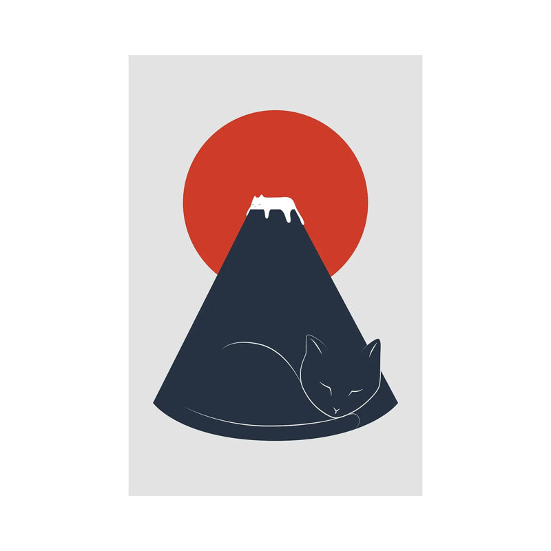 Cat Landscape XXXVI by Lim Heng Swee - Wrapped Canvas Print, 66.04 cm H x 45.72 cm W x 3.175 cm D