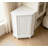 Bathroom Cabinet Triangle Corner Storage Cabinet with Adjustable Shelf Modern Style MDF Board 