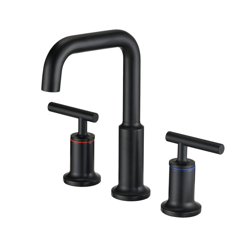 2-handle Bathroom Faucet, Matte Black