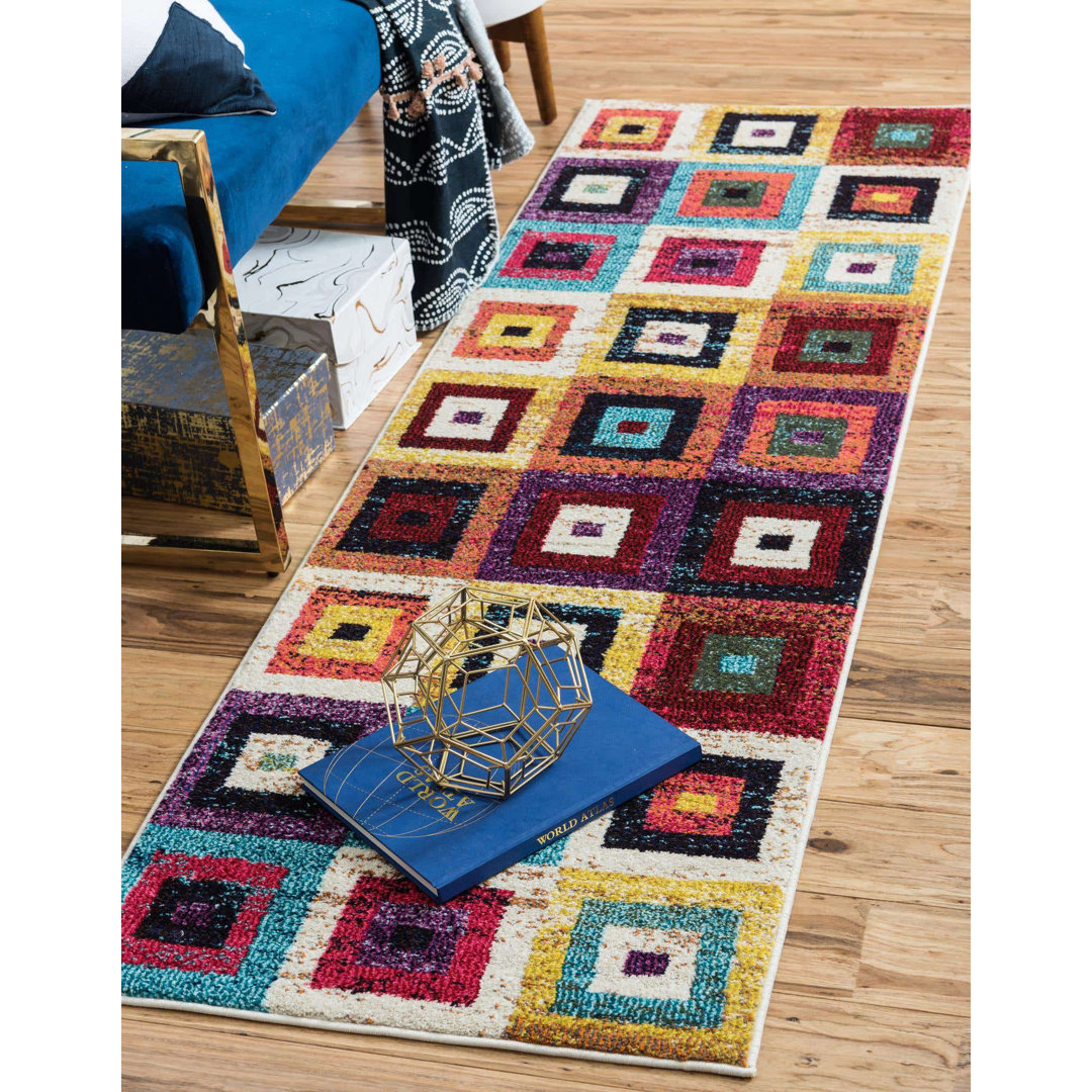 Jesusa Washable Geometric Indoor Rug Wade Logan® Rug 