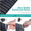 Annamary Black Polyethylene Plastic Yard/Privacy Fence-1083133730