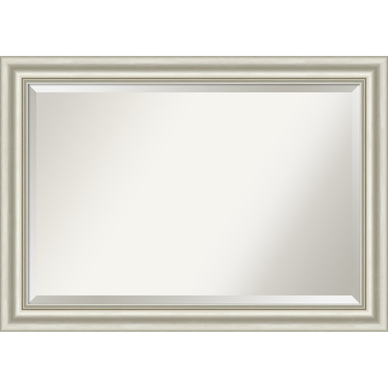Sophia Beveled Framed Wall Mirror, 29.5" x 41.5", Silver