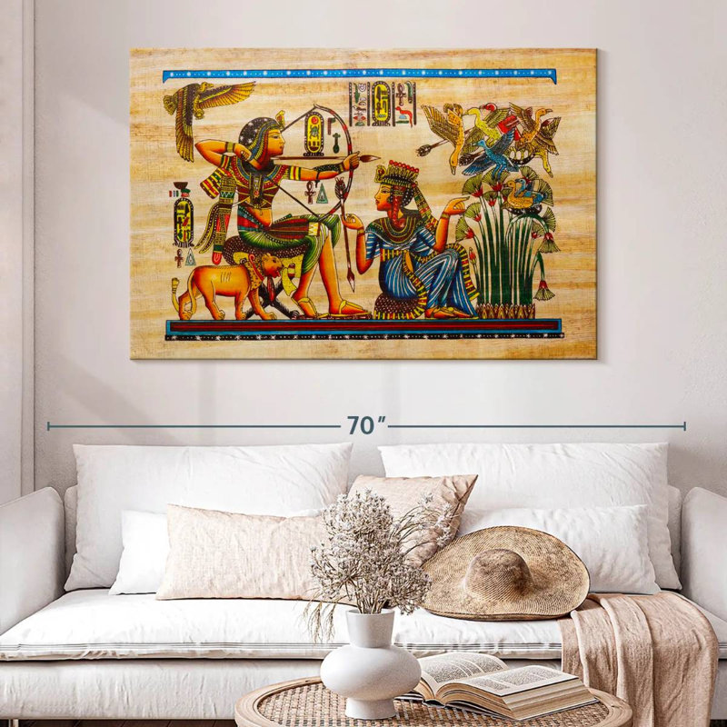 Senne, chasse aux oiseaux antiques, H 34 po x l 51 po