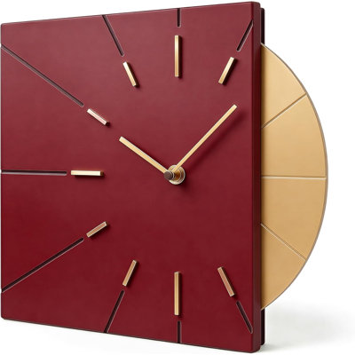 Square Red Clock