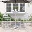 Outdoor Bar Table Height Adjustable Diameter59.5X70/109.5 Cm Aluminium-1058261160