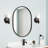 Colborne 32-1/2" x 24" Modern Oval Framed Bathroom Wall Mirror-99278881