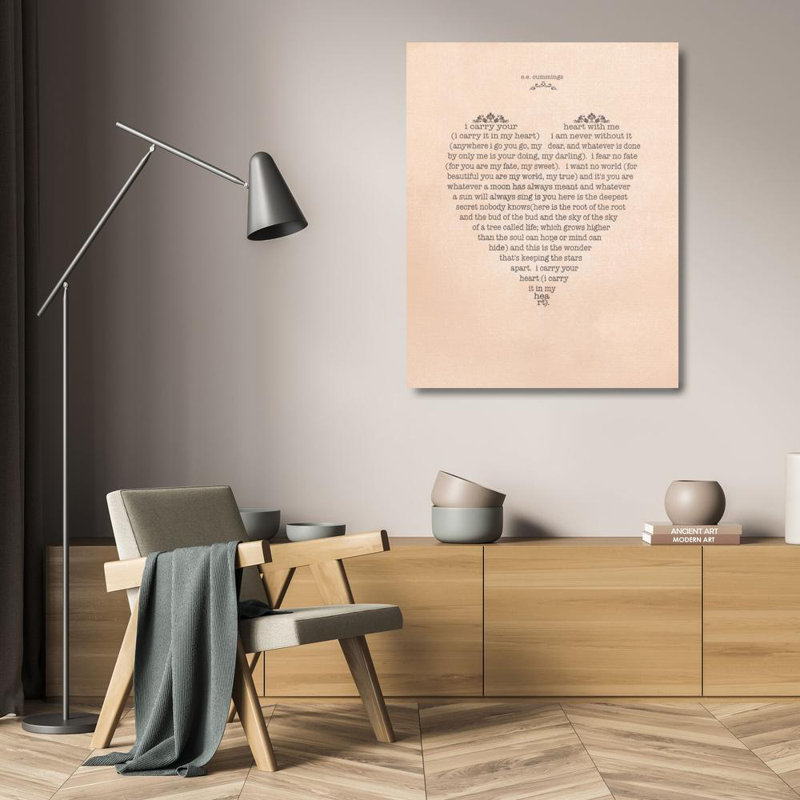 I Carry Your Heart, 24" H x 19" W