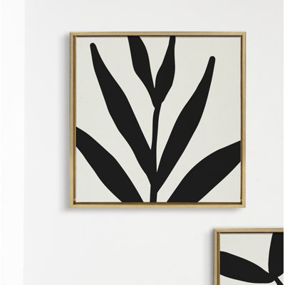 Sylvie Modern Botanical Neutral Abstract 1 Framed Canvas By The Creative Bunch Studio 22X22 Natural -  Red Barrel Studio®, 7B169057A7BD431988AC7A0AAA077350