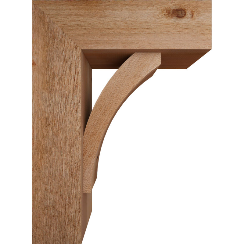 Support de bloc Thorton avec entretoise décalée, 30 x 22, Cèdre rouge occidental de l 8 po (scié brut)