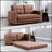 3-In-1 Convertible Futon Sofa With Tufted Loveseat, Pull-Out Sleeper, And Side Pockets For Living Room Comfort And Versatility-1686794079