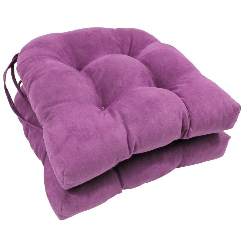 Outdoor 3.5'' Dining Chair Seat Cushion, Purple
