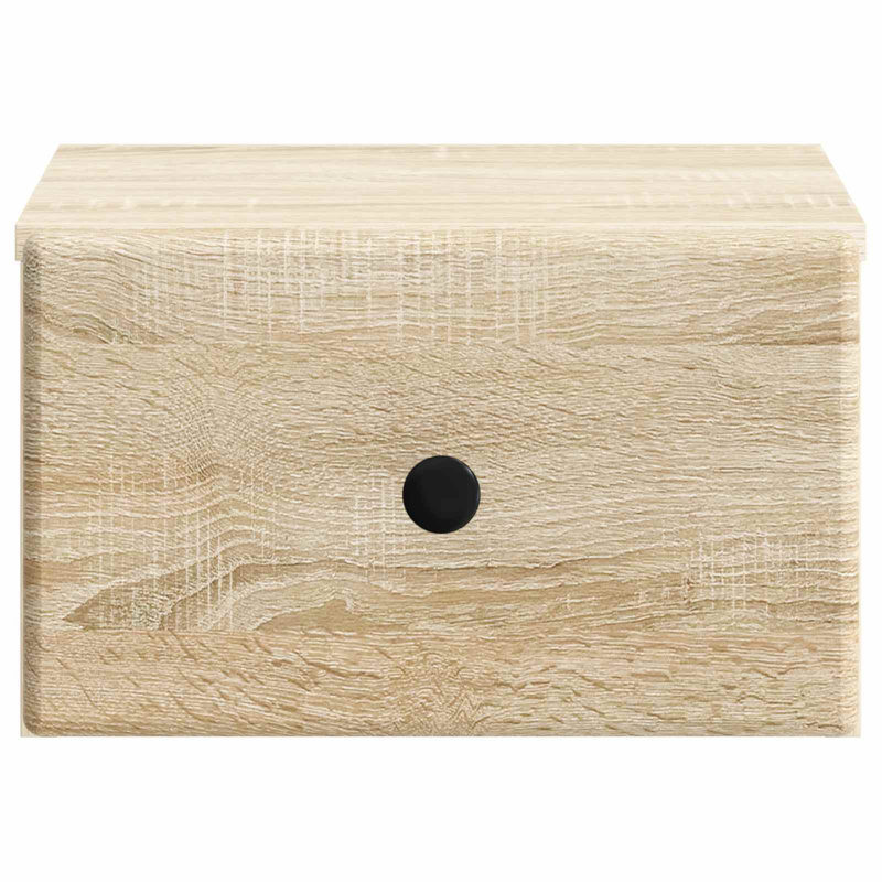 34.5cm W Manufactured Wood Bedside Table, Sonoma Oak