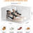 Upgraded Thickened Sturdy Large Shoe Boxes Clear Plastic Stackable 9 Pack Shoe Storage Organizer For Closet/Entryway, Drop Front Shoe Box With Magnetic Door, Shoe Display Case, Fit Up To US Size 14