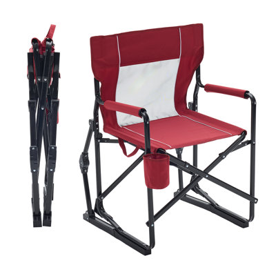 Chaise berçante d'extérieur avec porte-boisson Freestyle