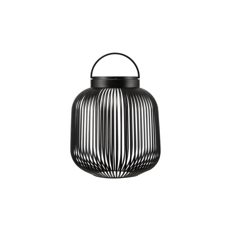 Lanterne à DEL mobile rechargeable LITO - grande, H 11,81 po x l 10,63 po x P 10,63 po, Noir