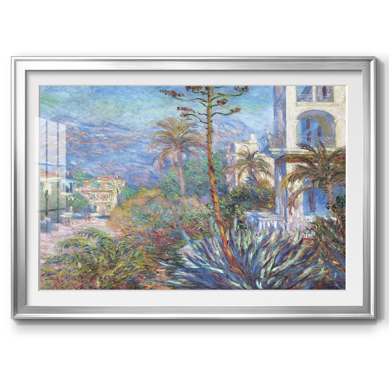 " Villas At Bordighera ", Silver, 19" H x 27" W x 1.5" D