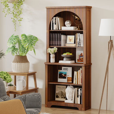 5-Tier Arched Bookcase (70.9" H)